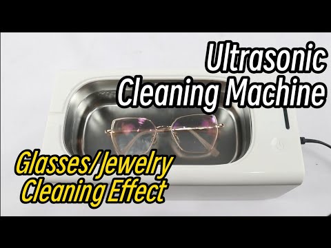 Ultrasonic Cleaning Machine Shows the Effect of Cleaning Glasses